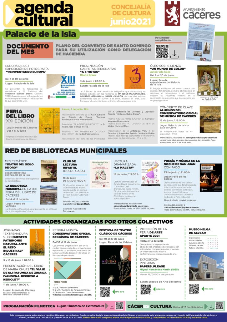 Agenda Cultural – Junio 2021