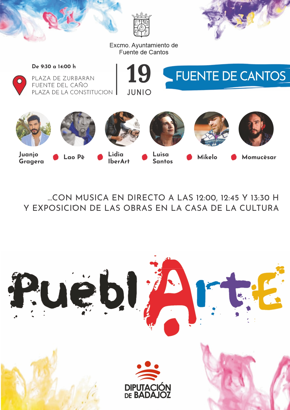 Este Jueves PUEBLARTE | * Fuente de Cantos, Página Oficial Ayuntamiento