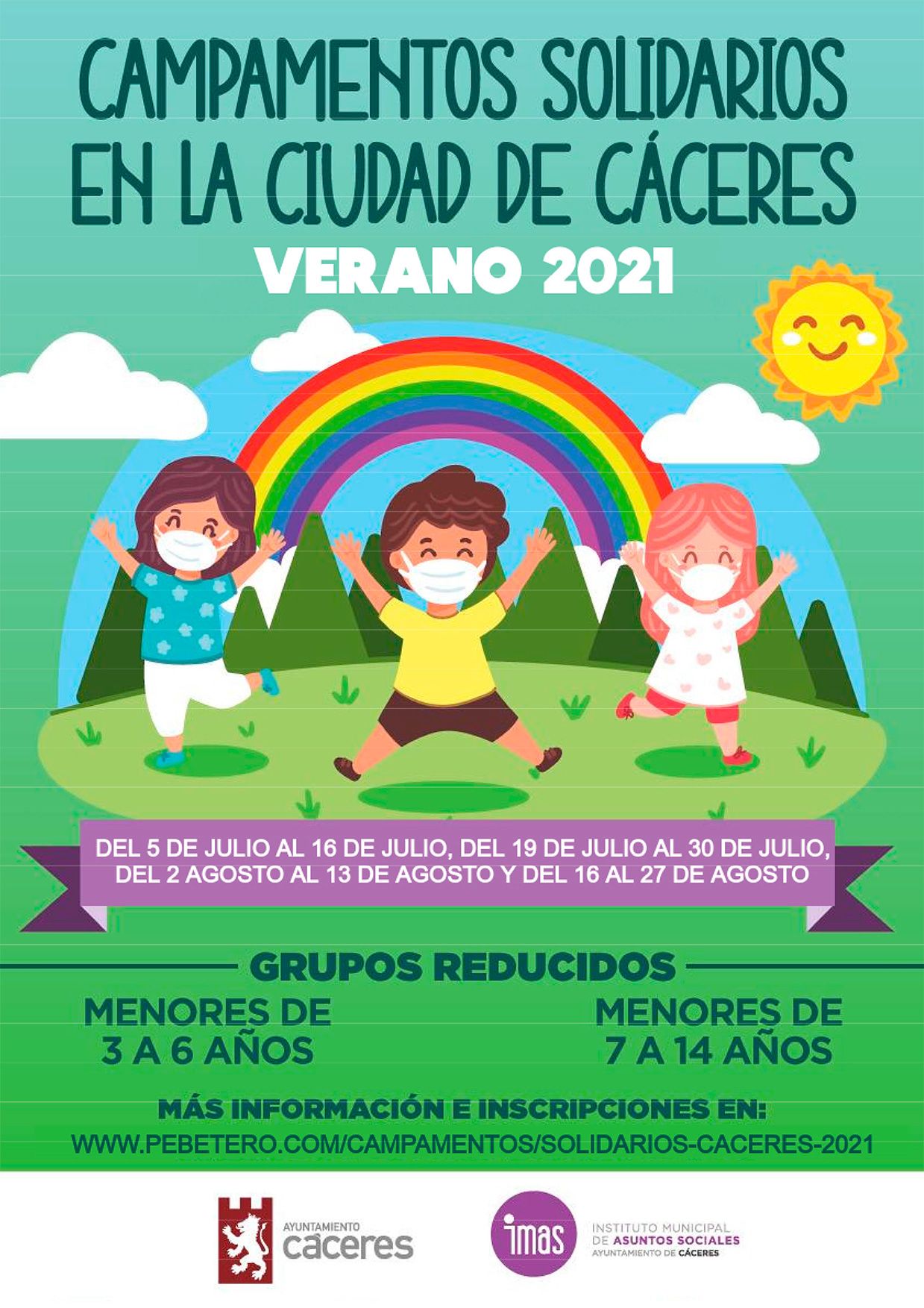 Campamentos Solidarios en la Ciudad de Cáceres. Verano 2021