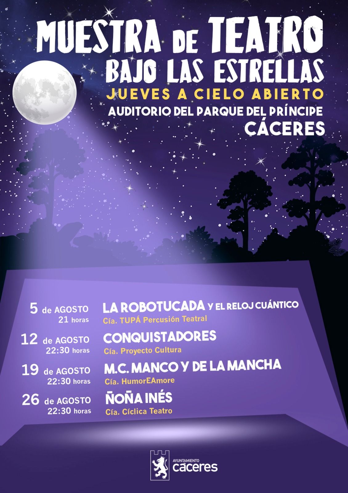 Muestra de teatro bajo las estrellas