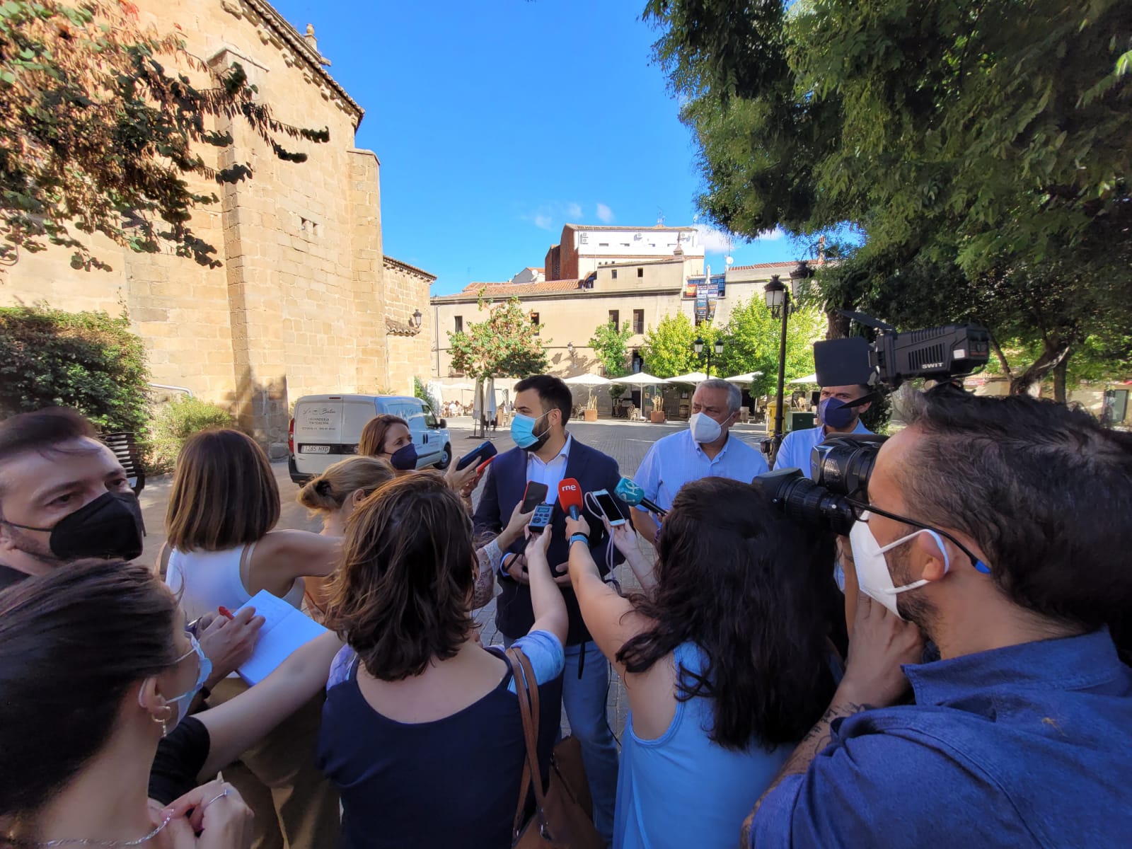 El alcalde y el presidente de la Diputación anuncian la rehabilitación de la plaza del Doctor Durán con fondos EDUSI