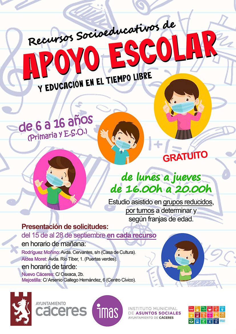Recursos Socioeducativos de Apoyo Escolar y Educación en el Tiempo Libre