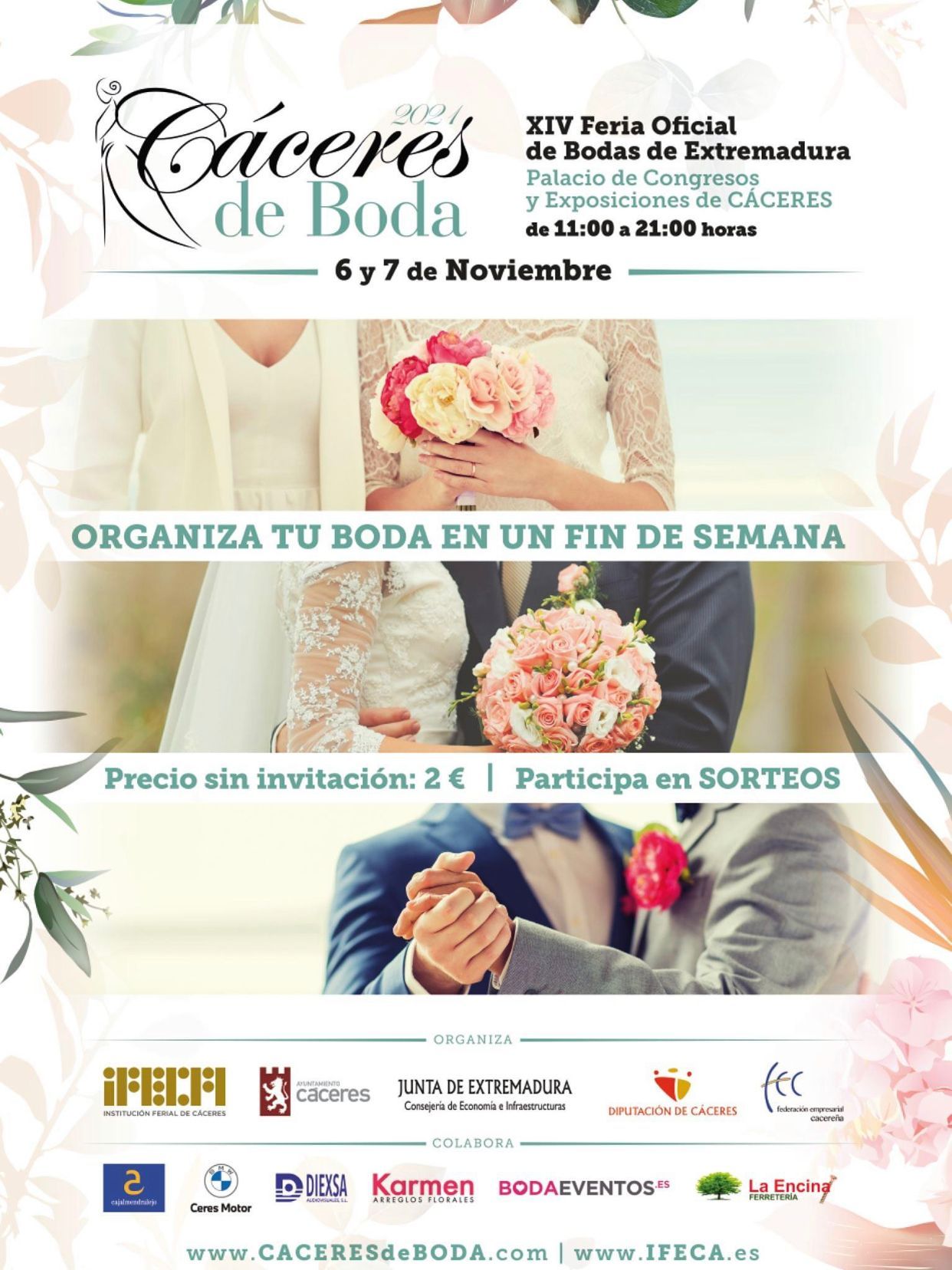 Aumentan un 30% las preinscripciones a la Feria 'Cáceres de Boda'