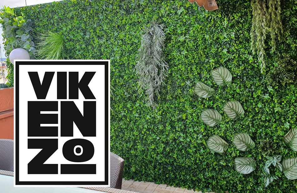 Jardines verticales artificiales para decorar paredes interiores o exteriores, por VIKENZO NATURE