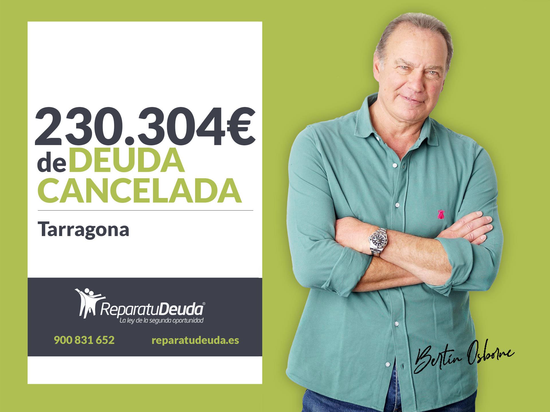 Repara tu Deuda Abogados cancela 230.304 € en Tarragona (Catalunya) con la Ley de Segunda Oportunidad