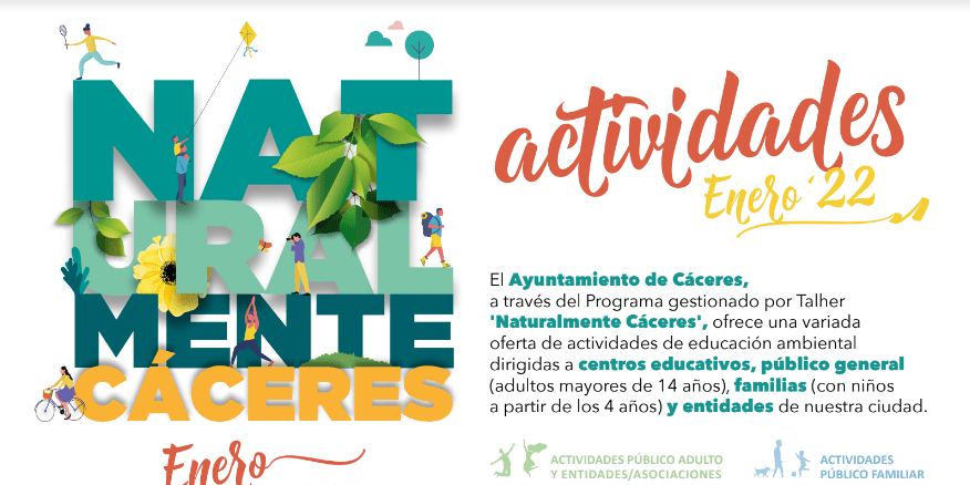 ‘Naturalmente Cáceres’ continúa dando a conocer el patrimonio natural y educando en el uso responsable de los espacios verdes urbanos