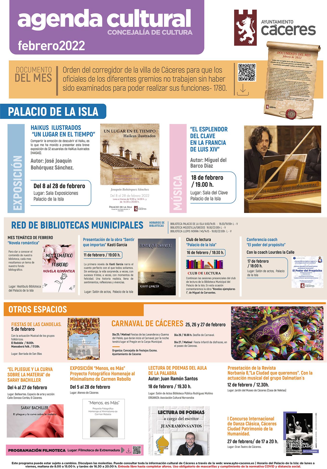 Agenda Cultural – Febrero 2022