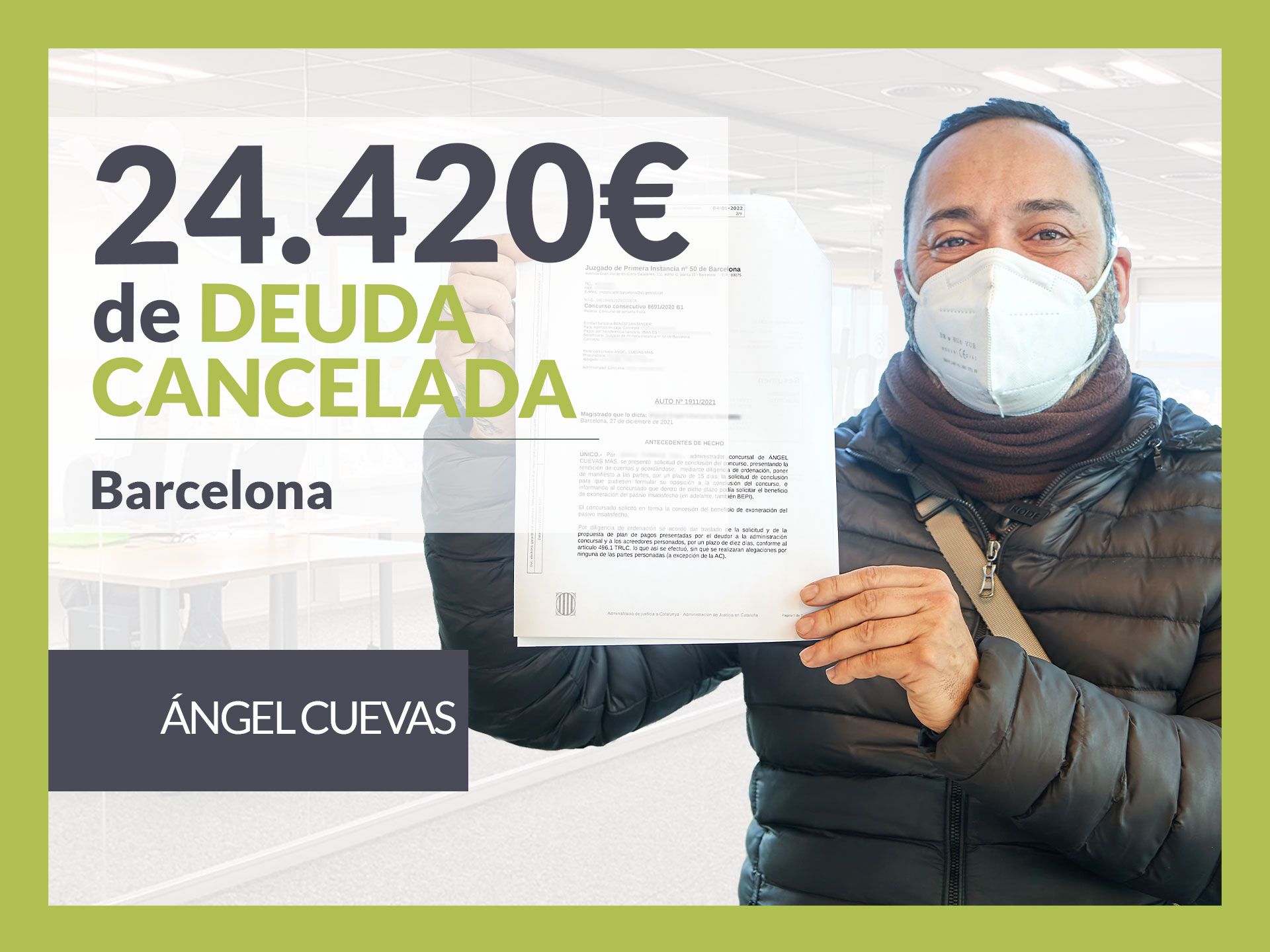 Repara tu Deuda Abogados cancela 24.420€ en Barcelona (Cataluña) con la Ley de Segunda Oportunidad