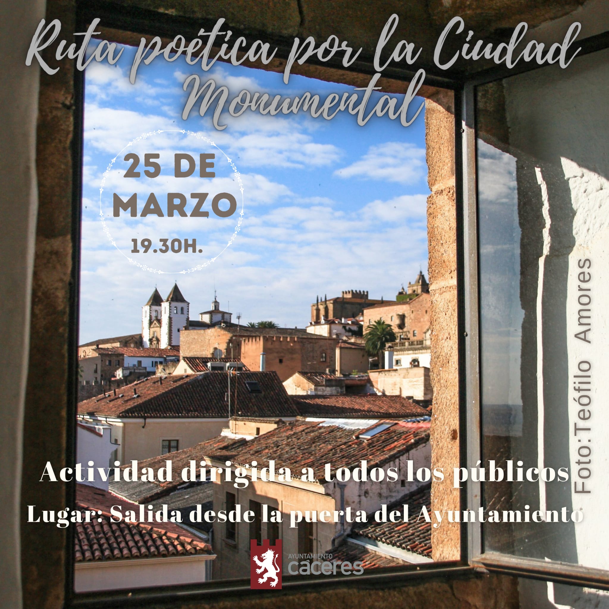 En el Día Mundial de la Poesía, Cáceres homenajea a Federico García Lorca