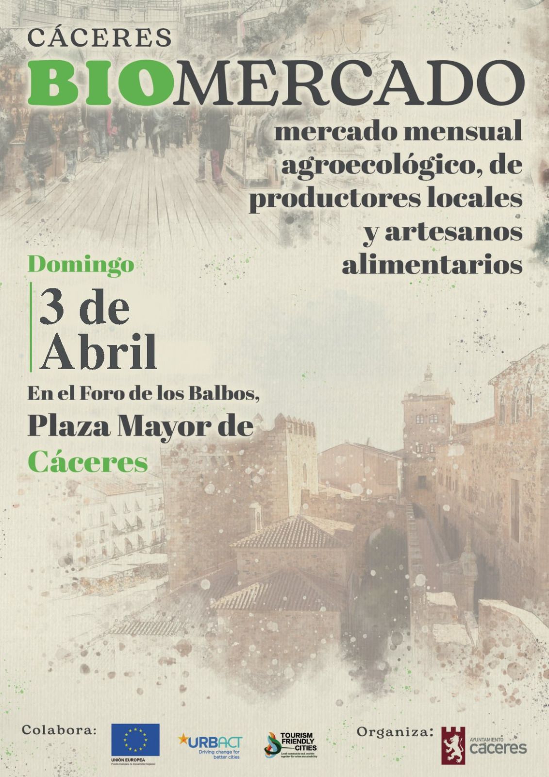 La segunda edición del Biomercado, que se celebra este domingo día 3, contará con más producto fresco
