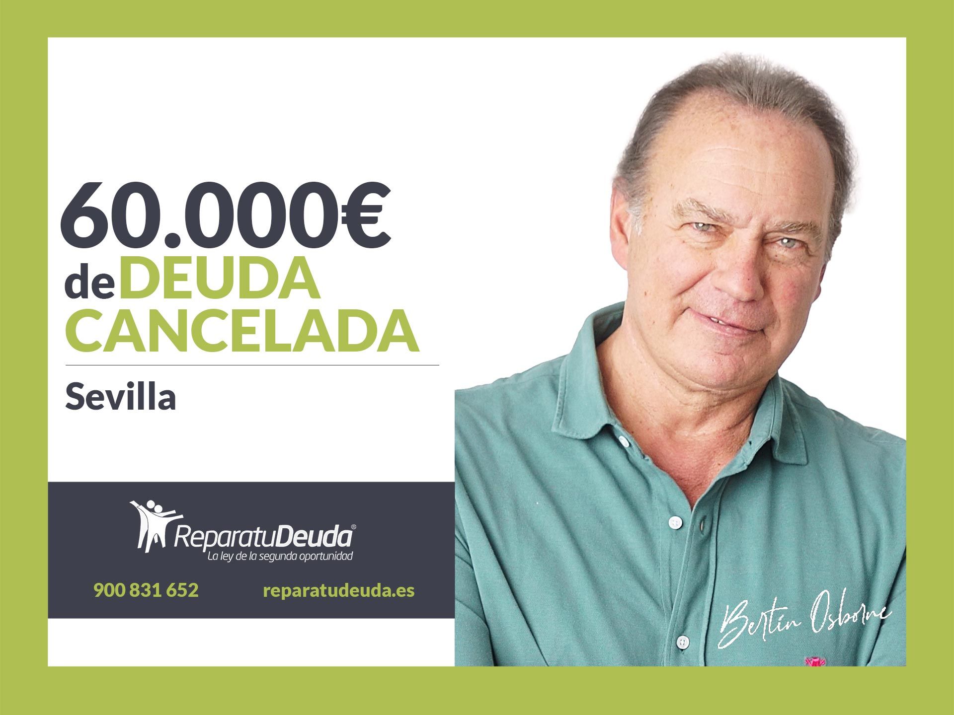 Repara tu Deuda Abogados cancela 60.000€ en Sevilla (Andalucía) con la Ley de Segunda Oportunidad