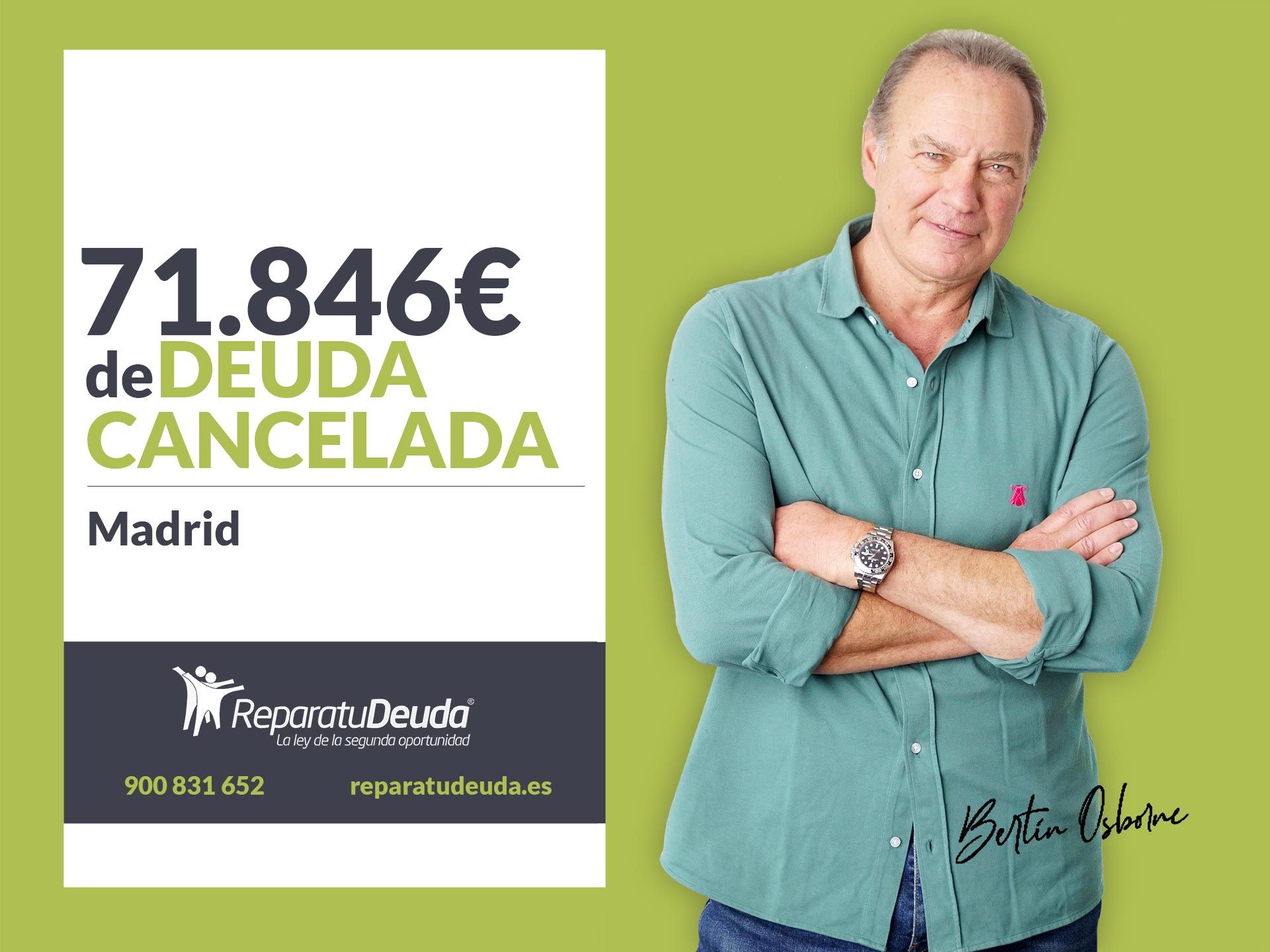 Repara tu Deuda Abogados cancela 71.846€ en Madrid con la Ley de Segunda Oportunidad