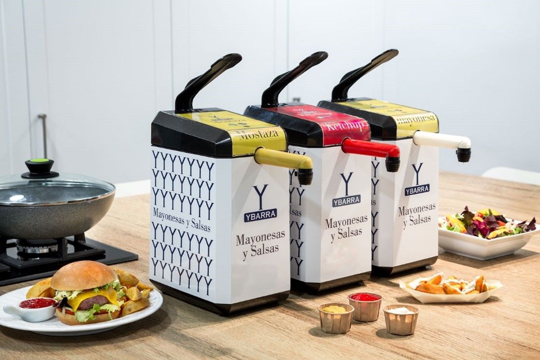 Ybarra lanza un innovador dispensador de mayonesas y salsas