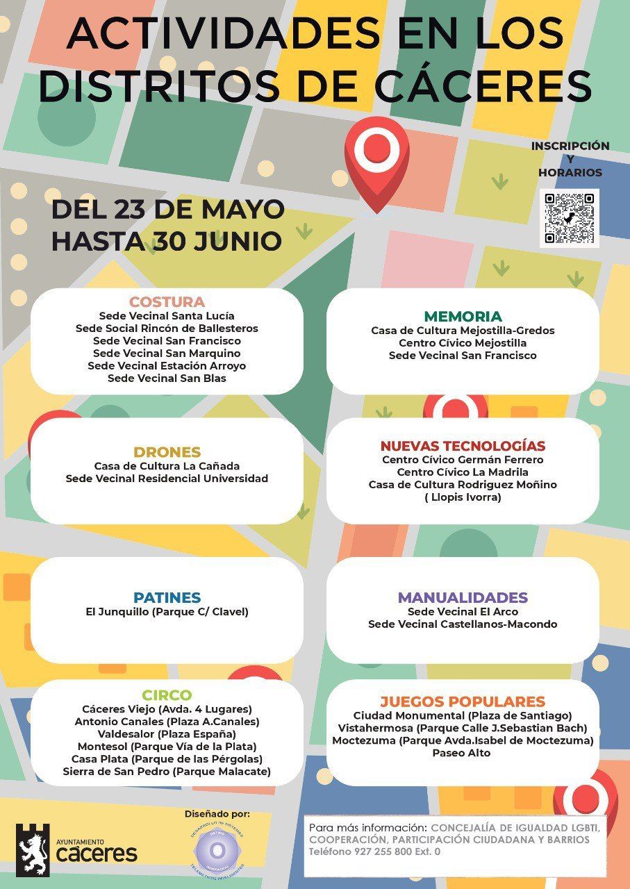 El Ayuntamiento organiza talleres para dinamizar los centros cívicos, casas de cultura, sedes vecinales y barriadas