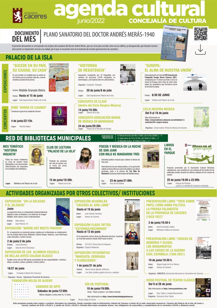 Agenda Cultural – junio 2022