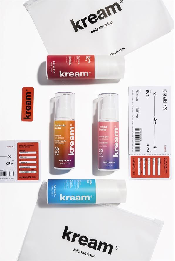 Kream, la marca de cosmética solar para los amantes del cuidado y protección de la piel, presenta su travel pack