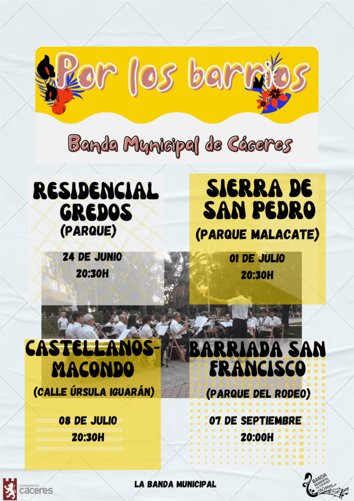 La Banda Municipal se va de gira por los barrios de la ciudad