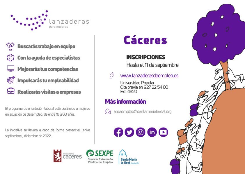 Cáceres contará en septiembre con una nueva Lanzadera de Empleo para mujeres