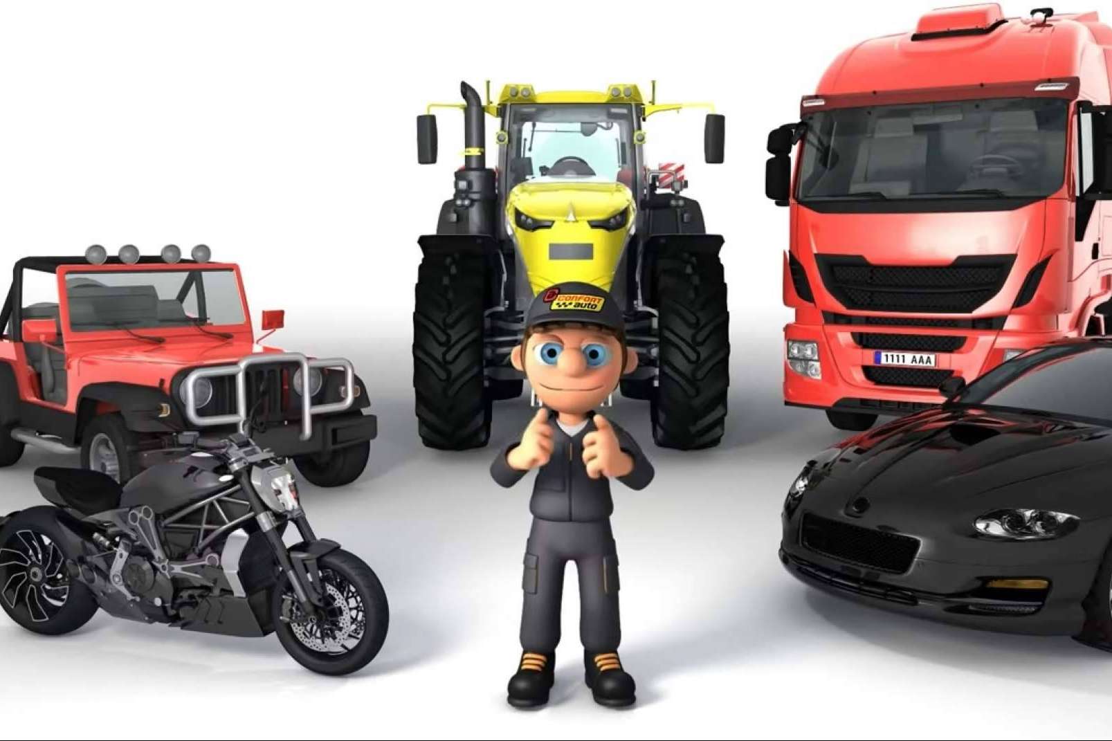 Ahora en 3D, NICO, el personaje de Confortauto ha ganado una gran fama en las redes sociales