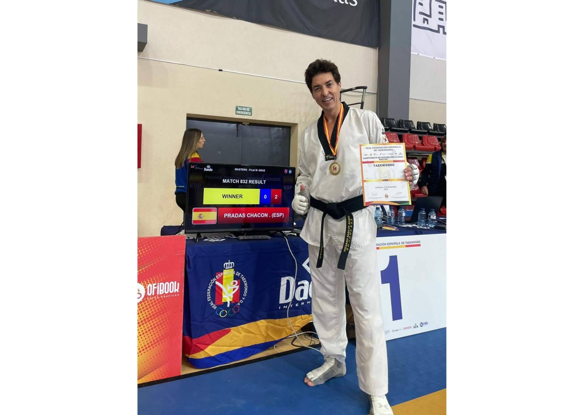 La nueva conquista de Jorge Pradas, campeón de España de Taekwondo 2023