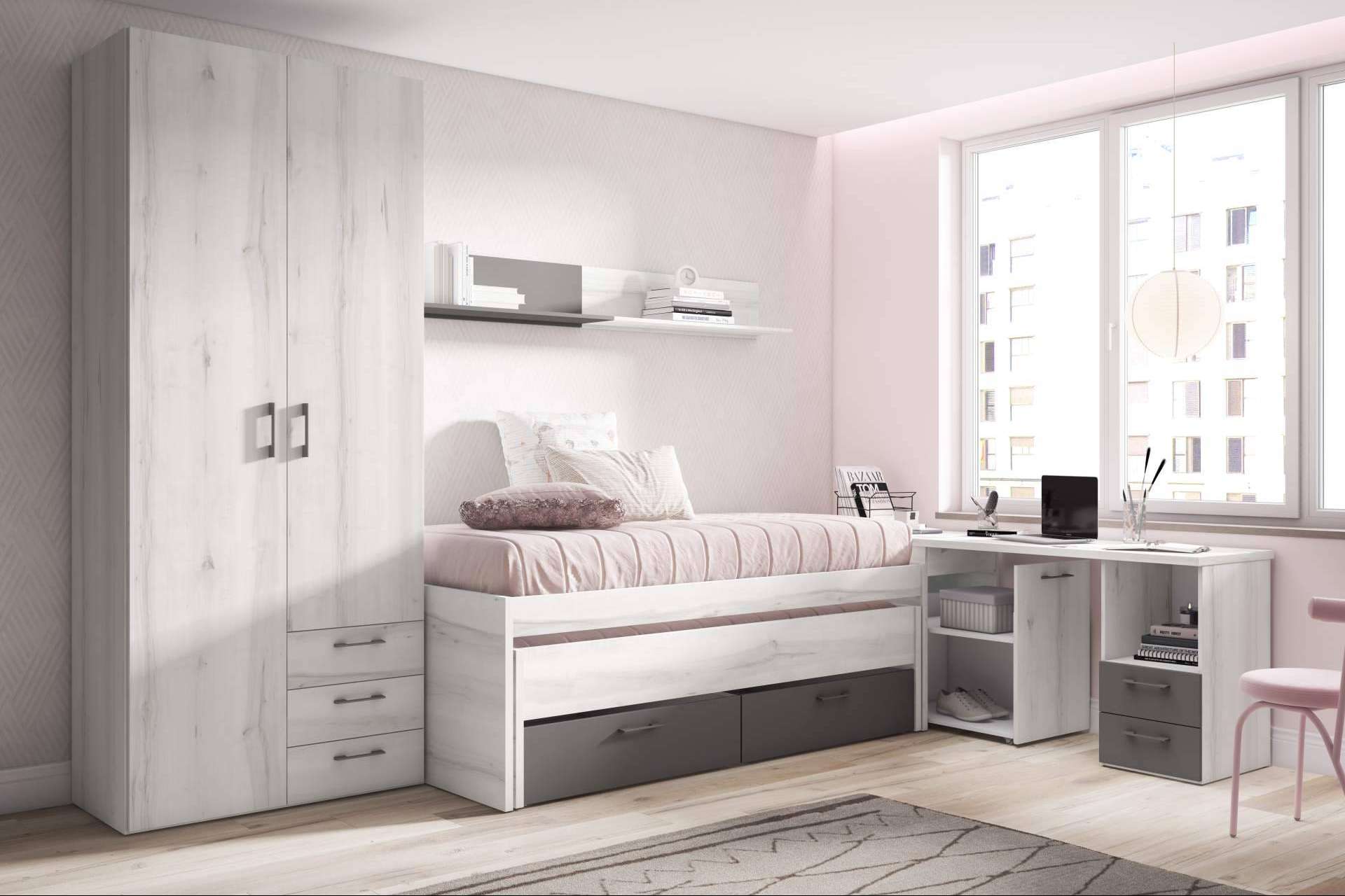 Las habitaciones juveniles más prácticas, de la mano de la tienda Tifón Muebles
