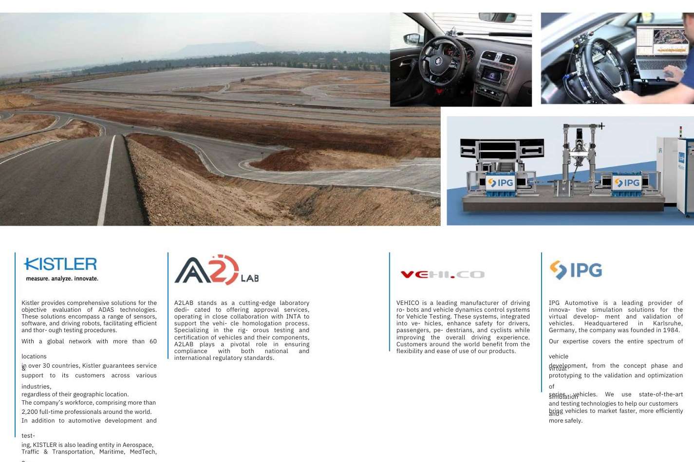 KISTLER presenta el primer ecosistema global de sistemas de pruebas de conducción autónoma