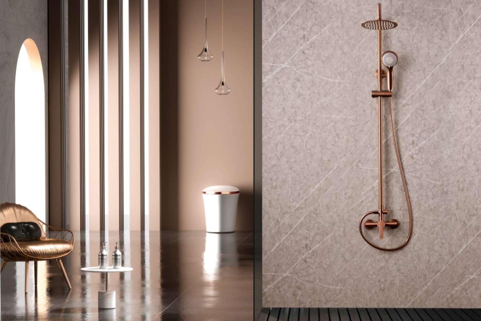 IMEX Products, elegancia y distinción que marca tendencia en colección de grifería en oro rosa cepillado