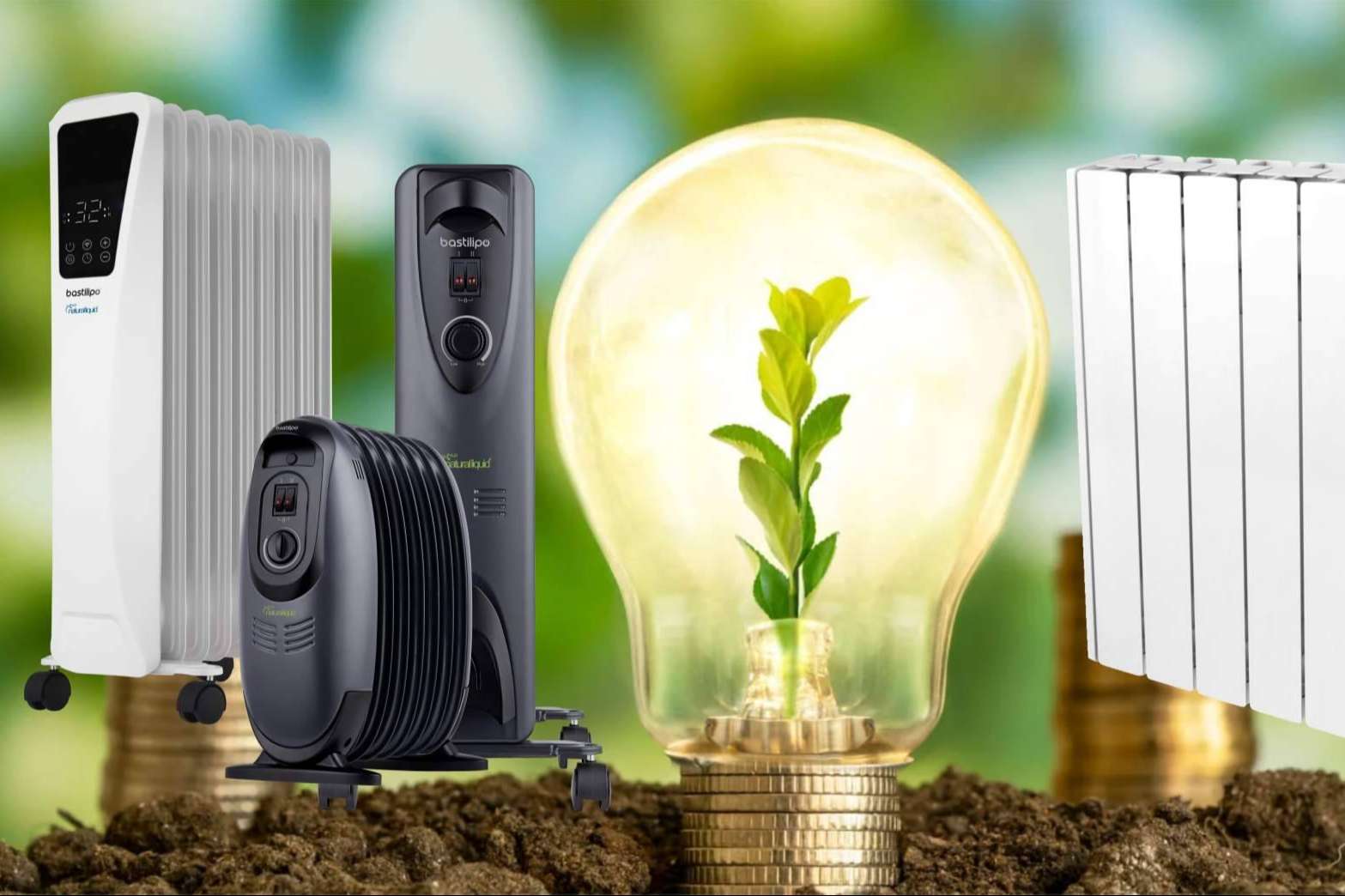 Características y ventajas de los radiadores eléctricos de bajo consumo con fluido sostenible de Bastilipo