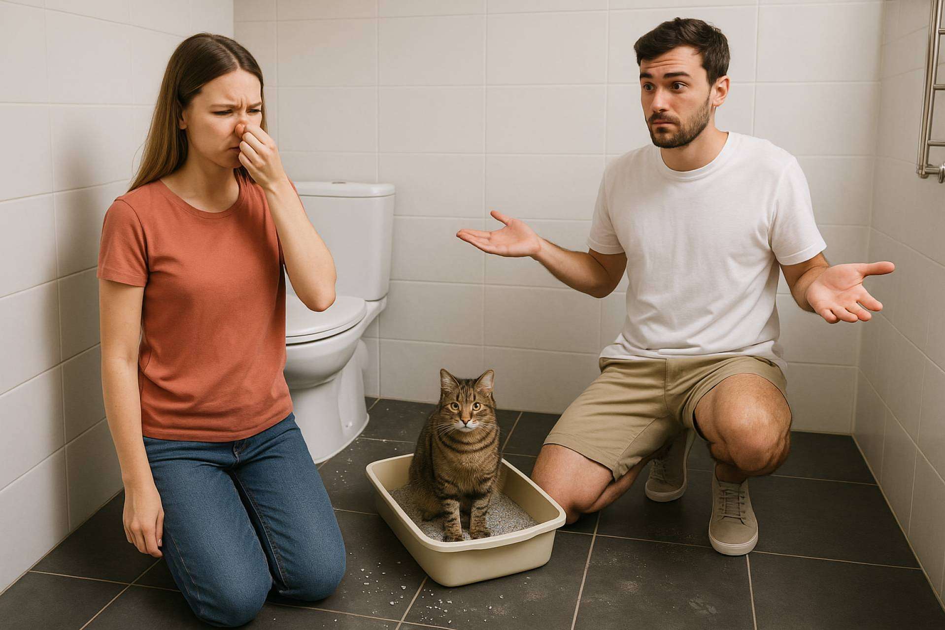 Cuando un gato entra en la pareja… y una arena salva la convivencia