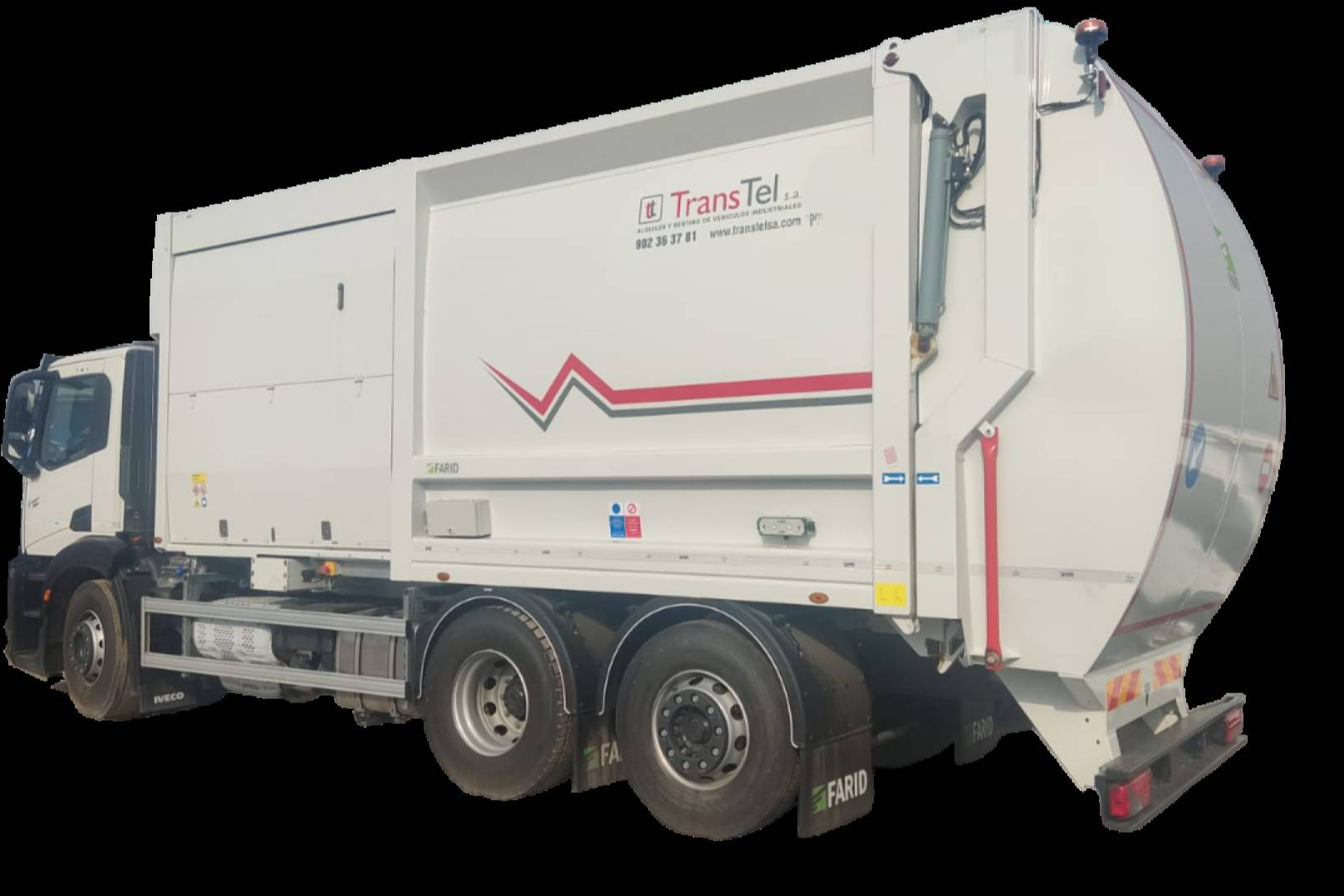 TransTel amplía su flota de vehículos industriales con lavacontenedores y RSU de carga lateral