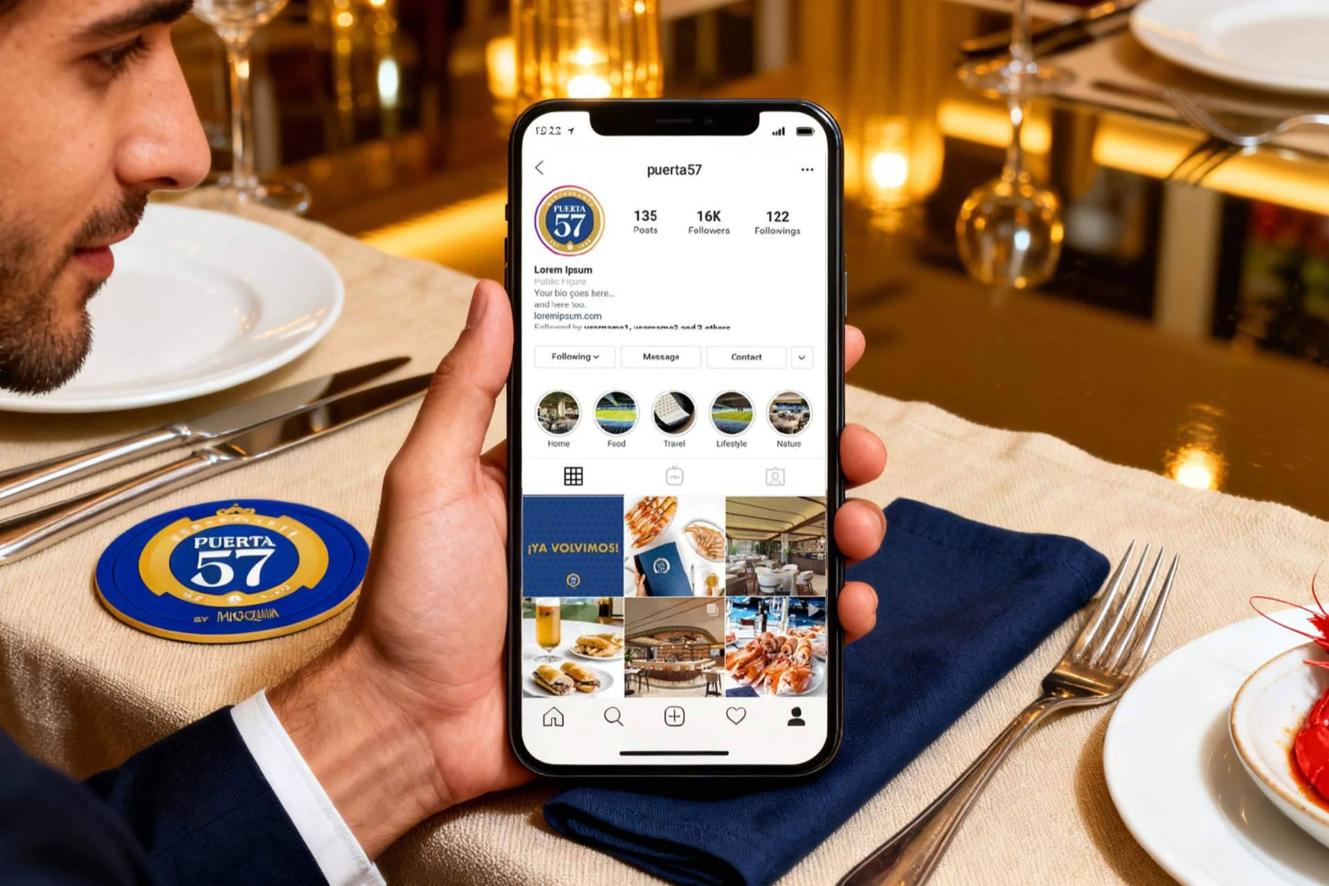 Cómo Brandesign renovó la identidad del restaurante Puerta 57 sin perder su 'Real' esencia gastronómica