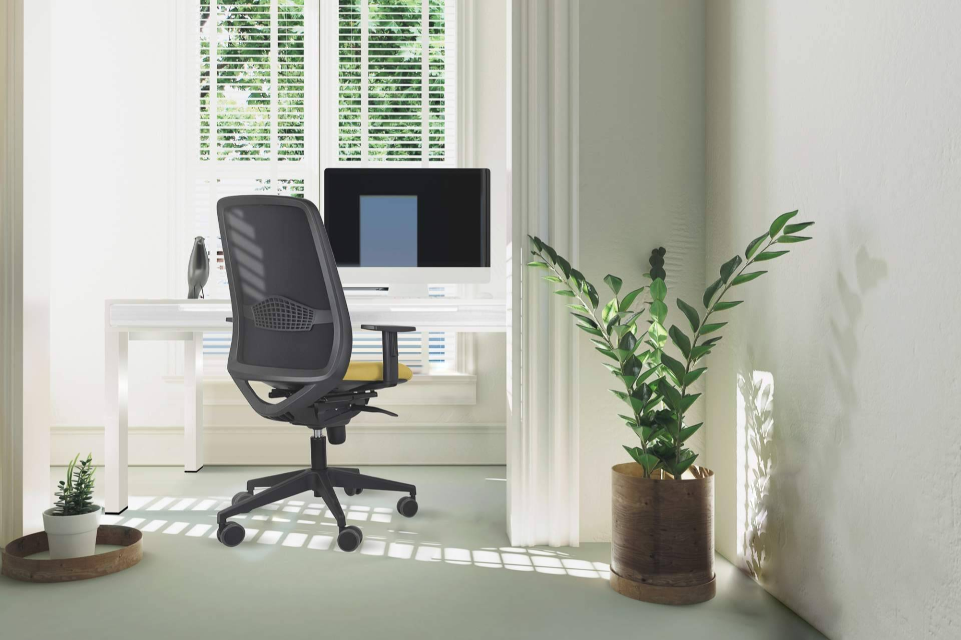 Home office bien pensado; ergonomía y muebles de oficina al servicio del rendimiento