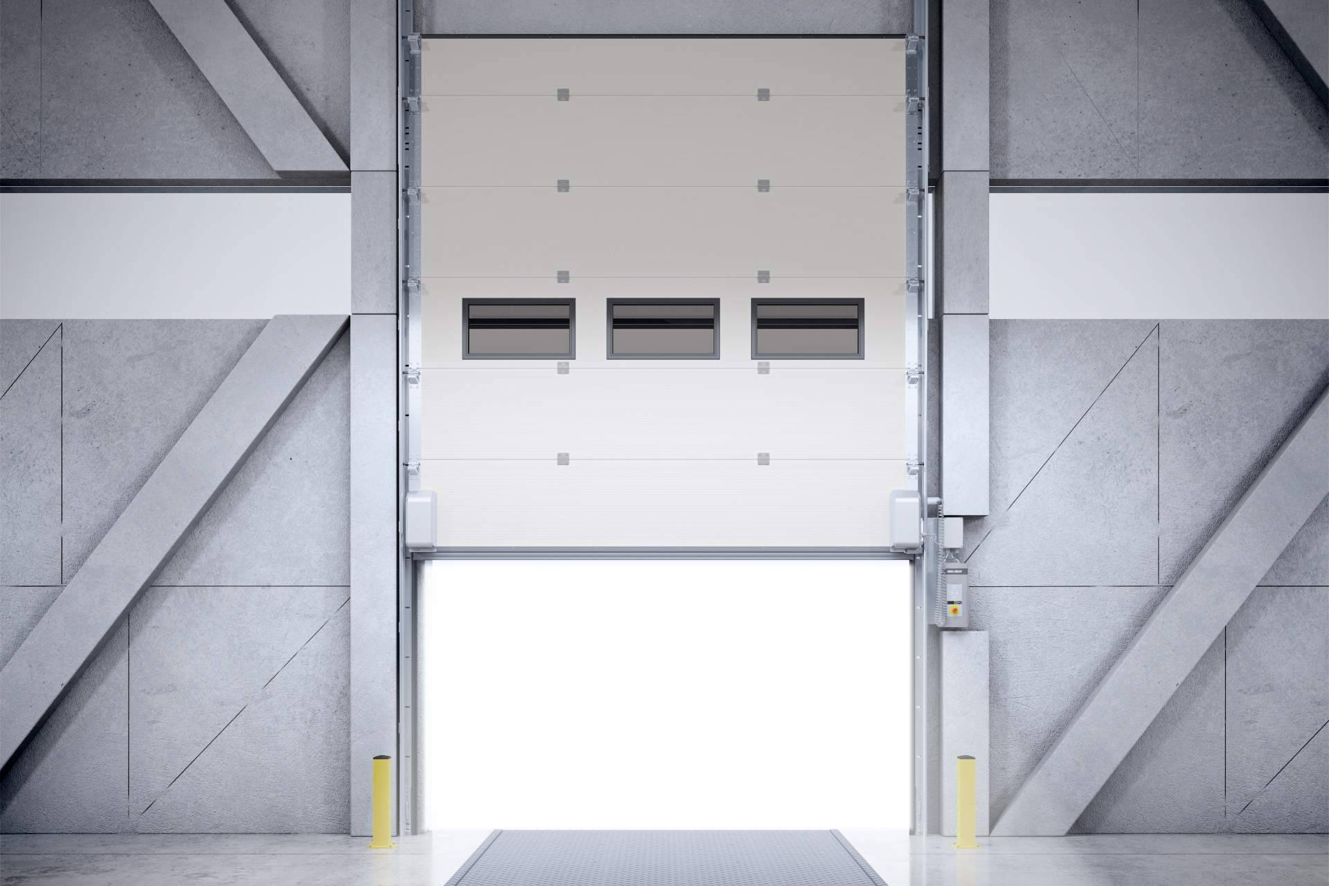 Crawford OH1142P Dual Drive, la nueva puerta seccional inteligente con conectividad IoT de ASSA ABLOY