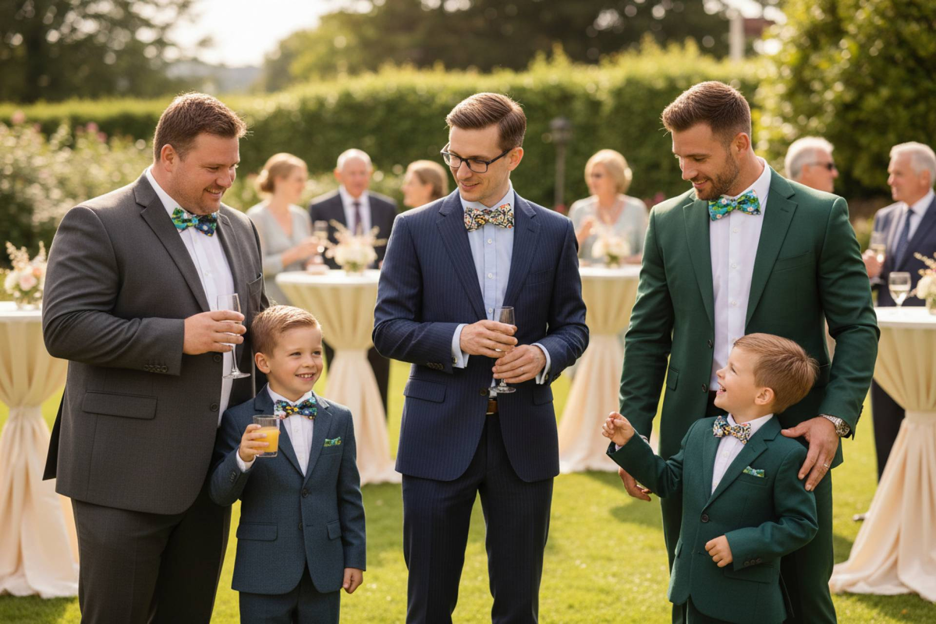 El efecto 'Mini-Me' llega a las ceremonias; Furor por los packs a juego para padre e hijo