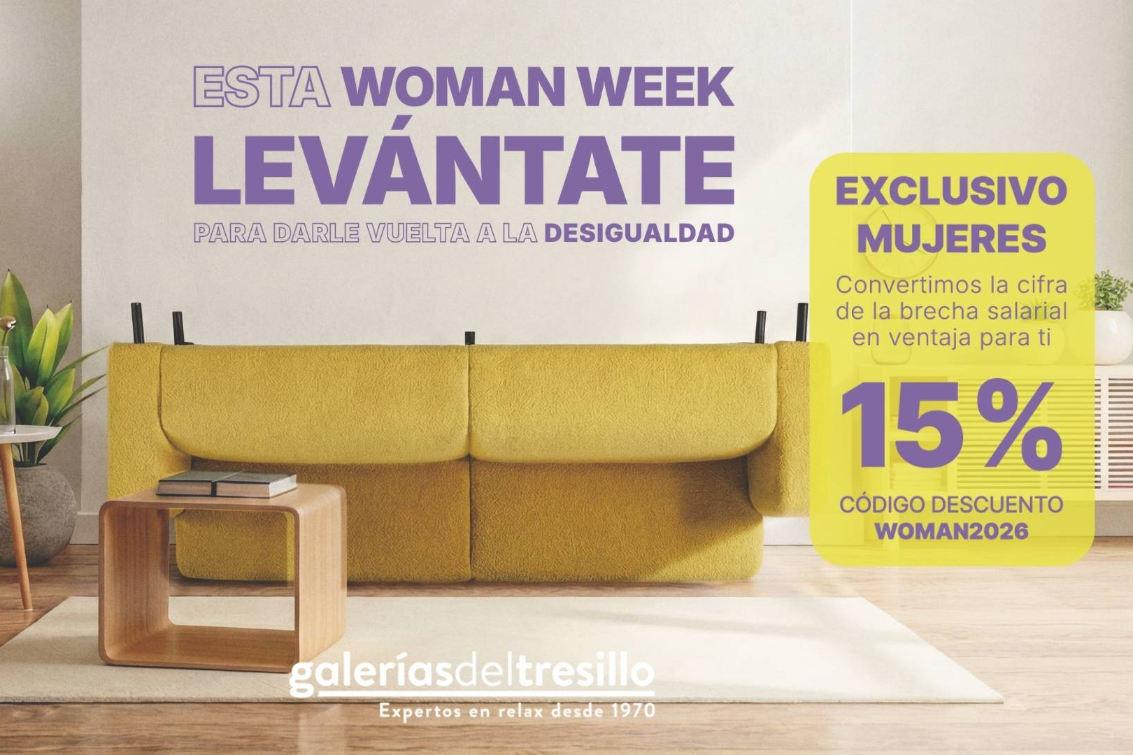 Galerías del Tresillo lanza campaña contra la brecha salarial