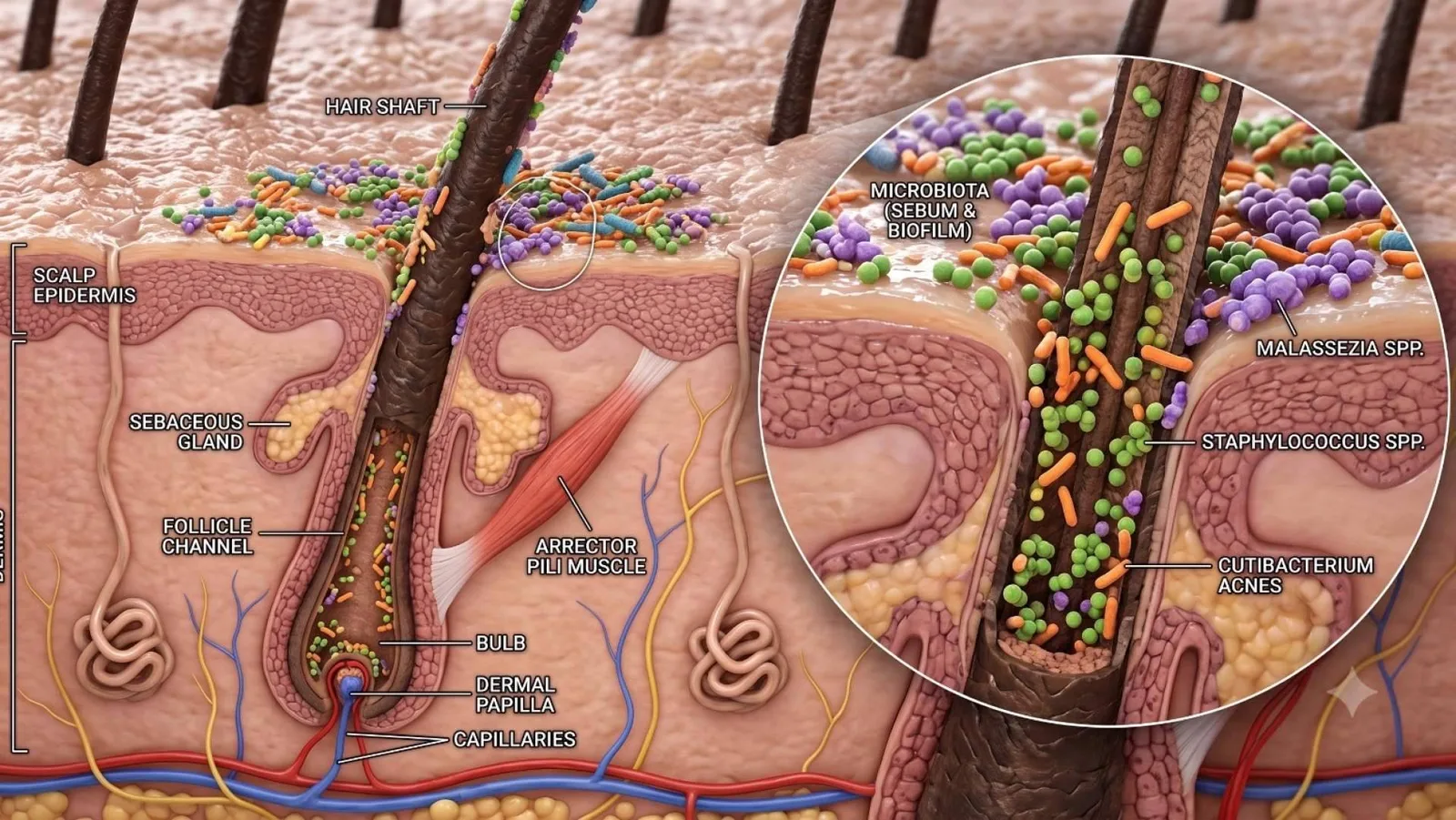La Dra. Janeth Arévalo analiza el papel del microbioma capilar en la salud del cabello